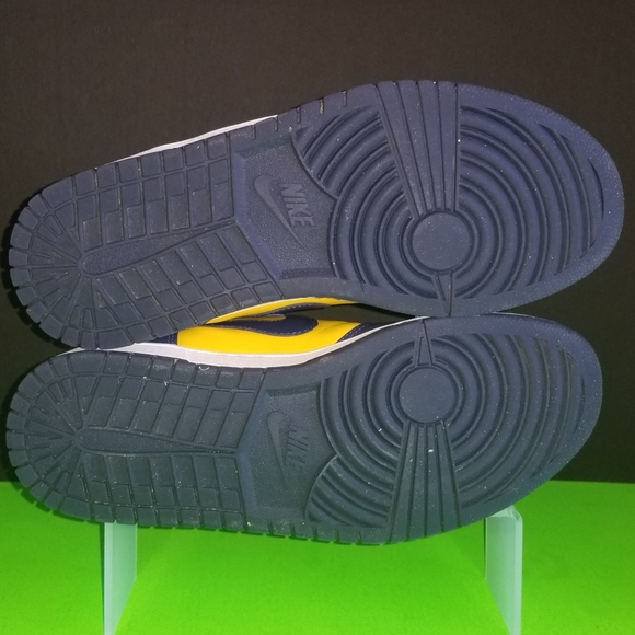 Sacai x Nikelab Dunk Lux "Varsity Maze Navy" aka Michigan - Picture 10 of 13